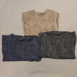 Lof of 3 Tuff Athletics Sweatshirt Size Small Gym Workout Training